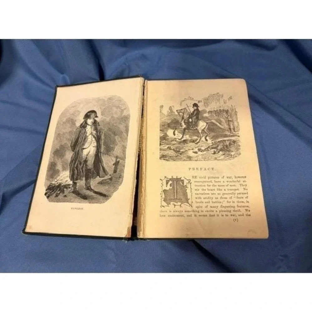 Antique 1854 Campfires‎ of Napoleon Hardcover Book by Henry C. Watson